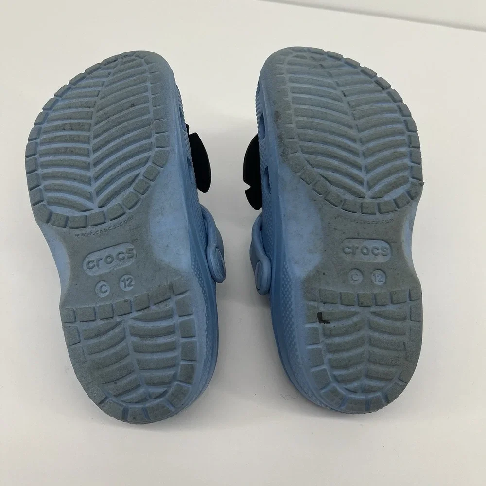 Disney Lilo & Stitch Crocs Kids Shoe Sizes 12 Classic Clog Blue Slip On